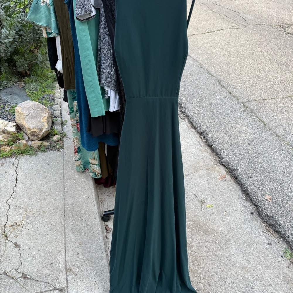 Elegant Dark Green Bridesmaid or Prom Dress